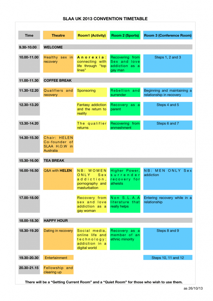 SLAA CONVENTION PROGRAM 2013 F